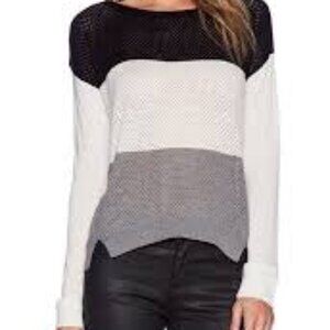 C&C California Colorbloc Stripe Sweater Women's Size Small